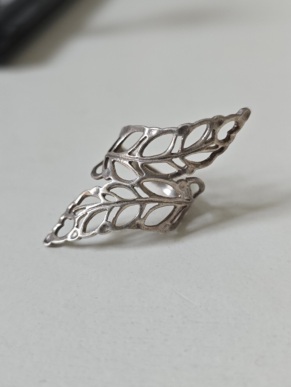 Sterling Silver Leaf Ring
